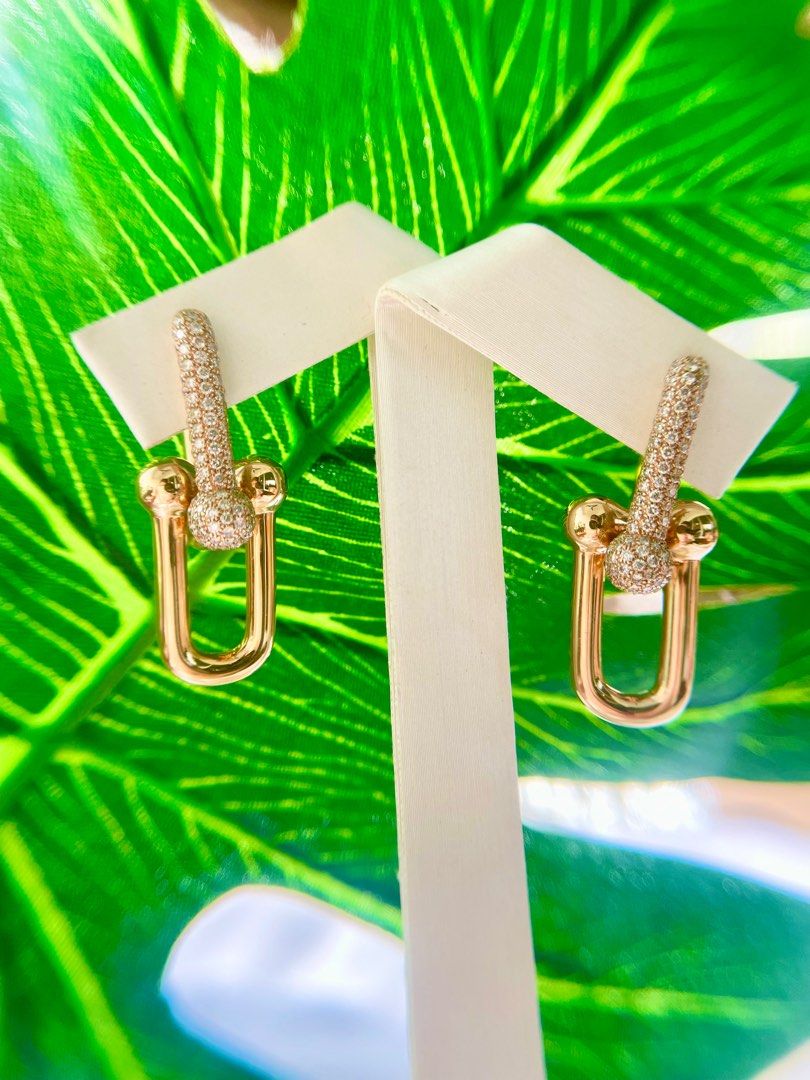 Gold shop link earrings