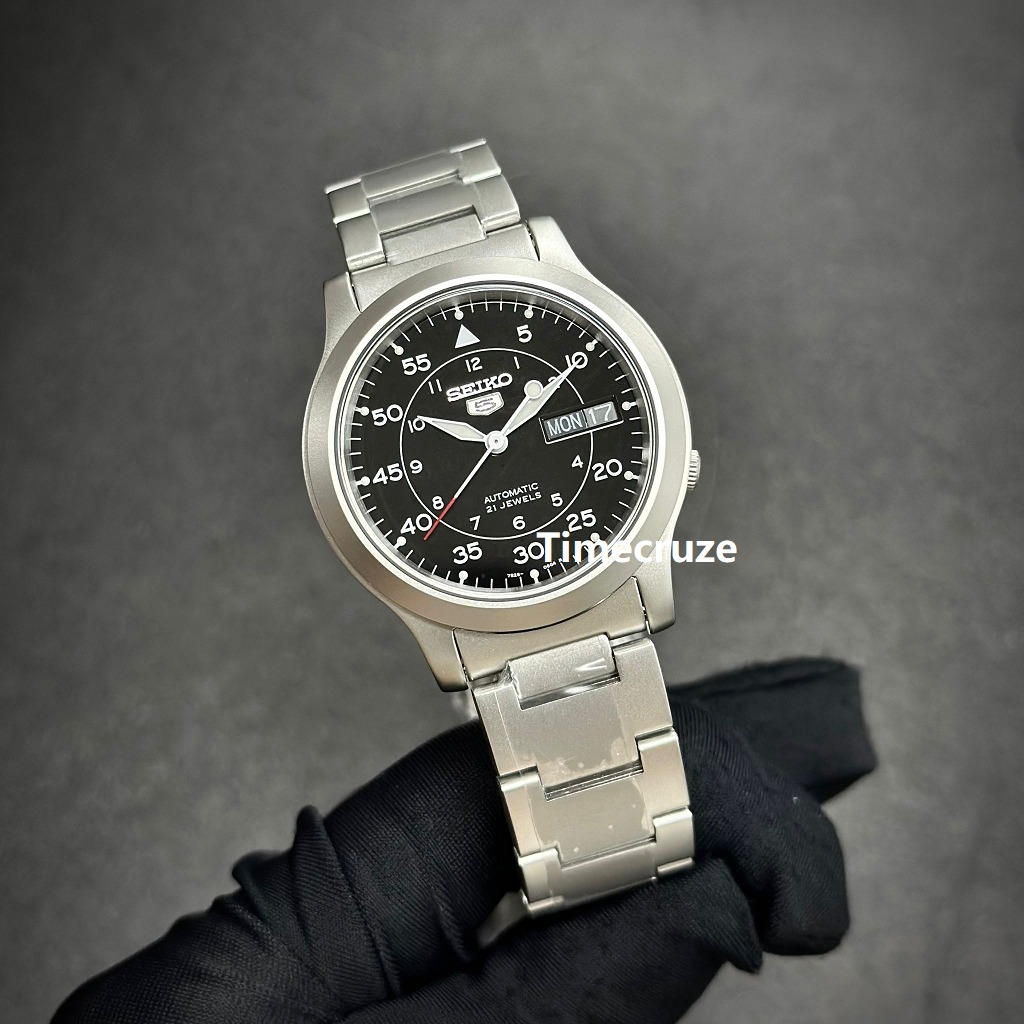 Time Cruze Seiko 5 Automatic Stainless Steel Black Dial Men Watch SNK809K SNK809K1 SNK809 Men s Fashion Watches Accessories Watches on Carousell