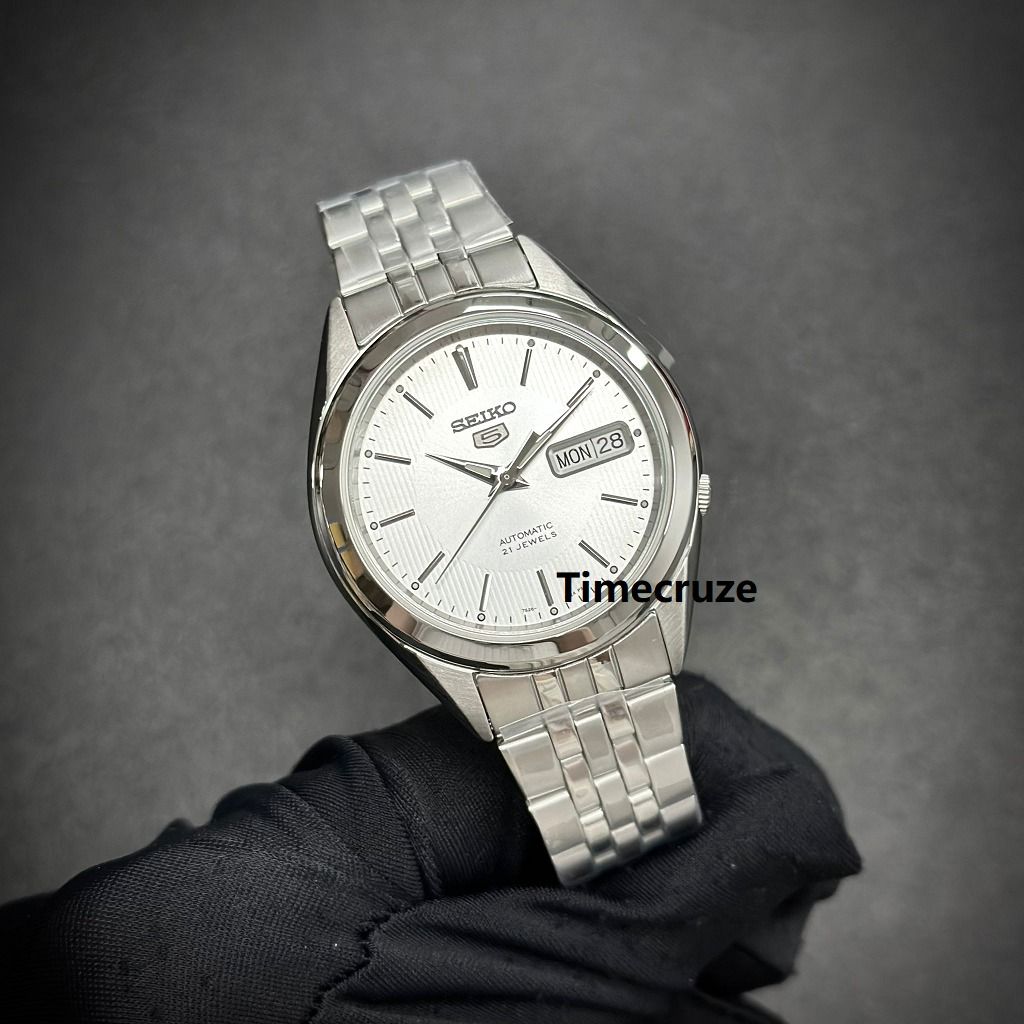 Time Cruze Seiko 5 SNKL15K1 Automatic 21 Jewels Stainless Steel