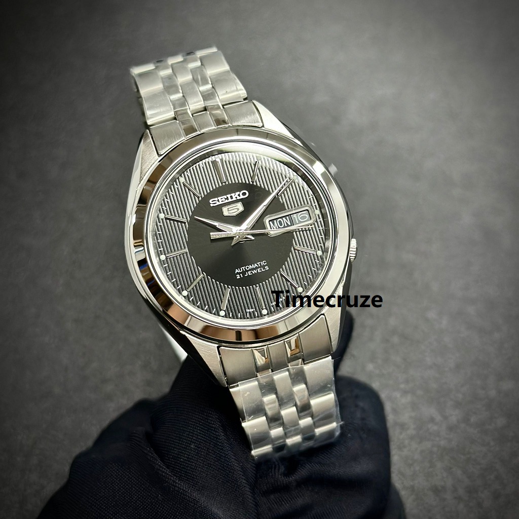 Time Cruze Seiko 5 SNKL23K1 Automatic Stainless Steel Black Dial