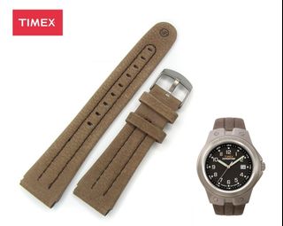 Timex 21mm 啡色皮錶帶 T49631 - 包平郵64219886797442110