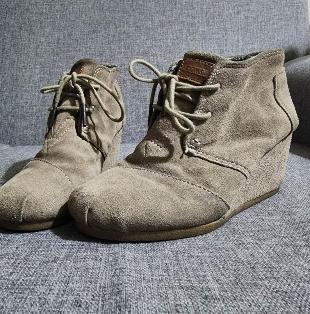 Toms desert new arrivals wedge high bootie