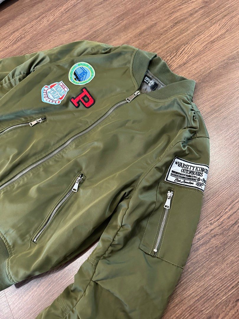 Topshop varsity best sale jacket