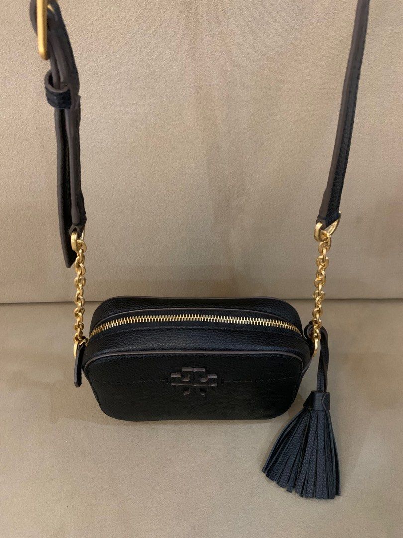Tory Burch Leather Chain Sling Bag on Carousell