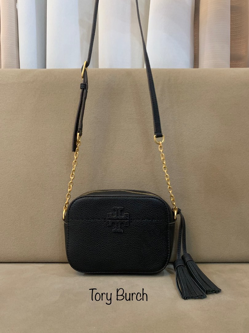 Tory Burch Leather Chain Sling Bag on Carousell
