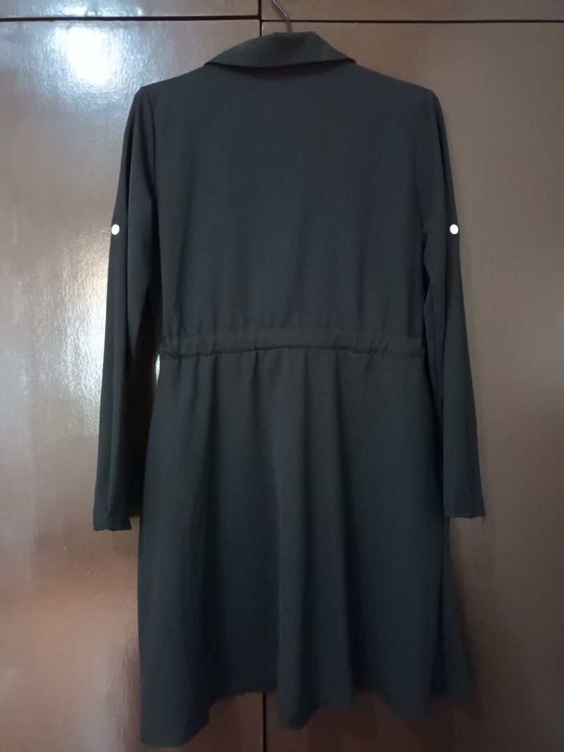 Unused Black Dress (Category: Dresses) located in Quezon City. Submitted by margas_essentials (Listing ID 1236985035, Image 2). Description: Black dress Size: medium to large Drawstring waist Preowned but never used No flaw Free for every PHP500.00 minimum purchase from my shop/ =).