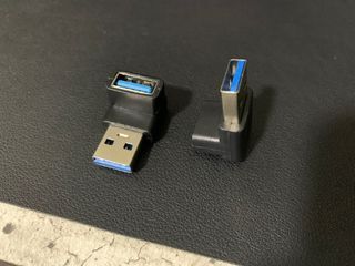 USB 3.0 male to female 90 degrees adapter