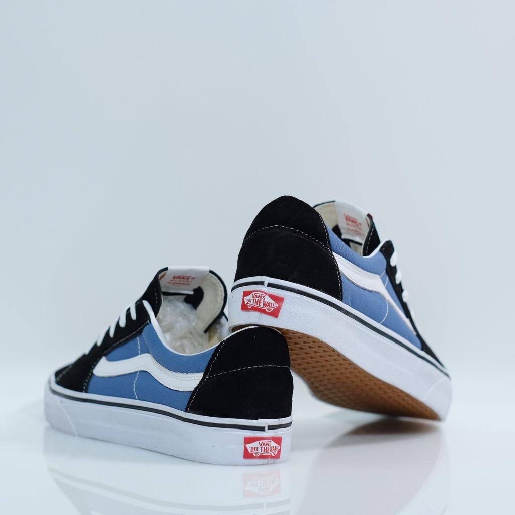 Vans Sk8 Low Classic Navy White on Carousell
