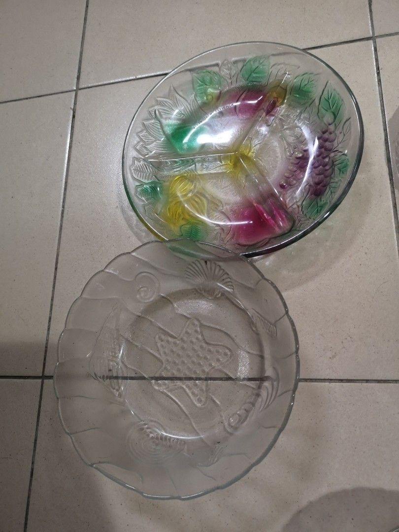 Vintage Glass Kitchenware As Seen In Picture, Furniture & Home Living