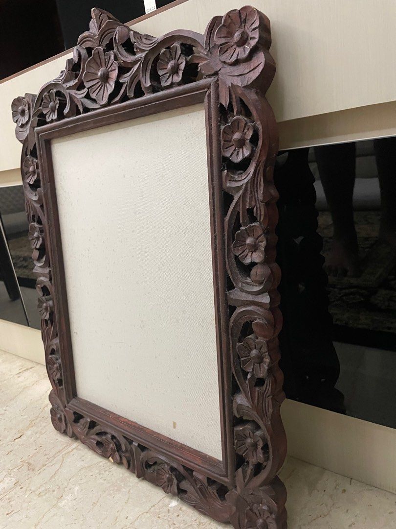 Vintage style wooden frame (for painting), Furniture & Home Living