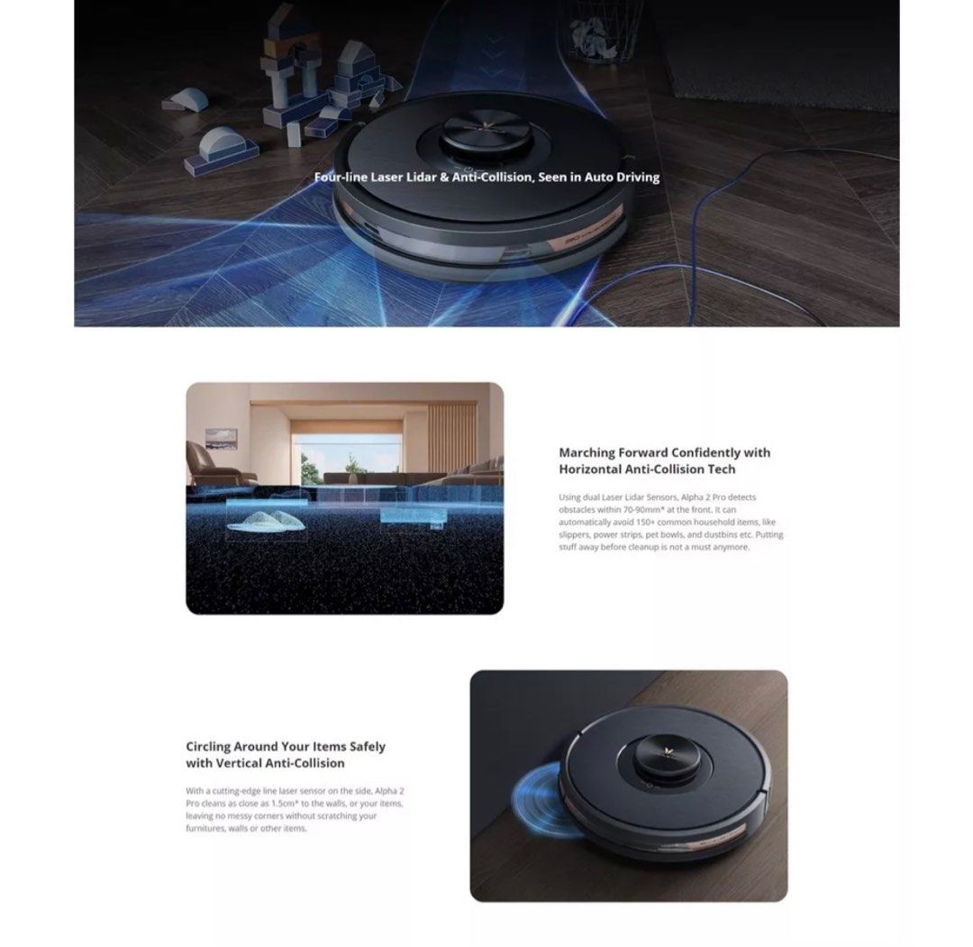 Viomi Alpha 2 Pro robot vacuum, TV & Home Appliances, Vacuum Cleaner ...