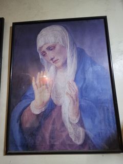 Virgin Mary Poster with Frame