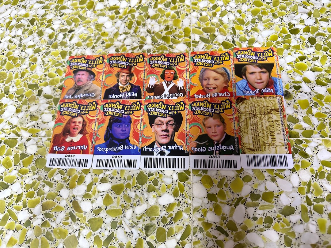 Willy Wonka Cards, Hobbies &amp; Toys, Toys &amp; Games on Carousell