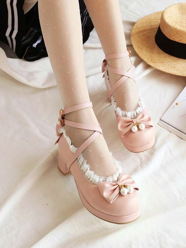 Mary janes sales with bows