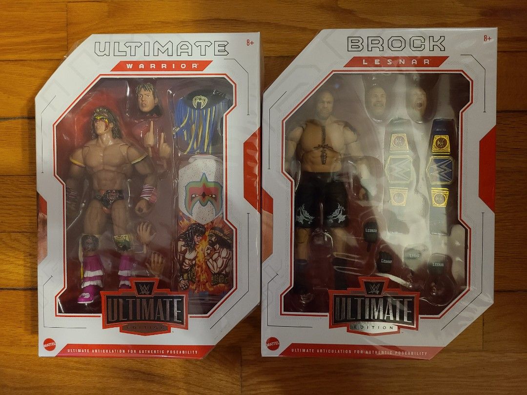 WWE Ultimate Edition 15 Brock Lesnar & Ultimate Warrior, 興趣及遊戲, 玩具 & 遊戲