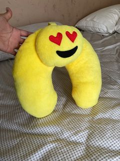 Yellow Neck Pillow Smiley