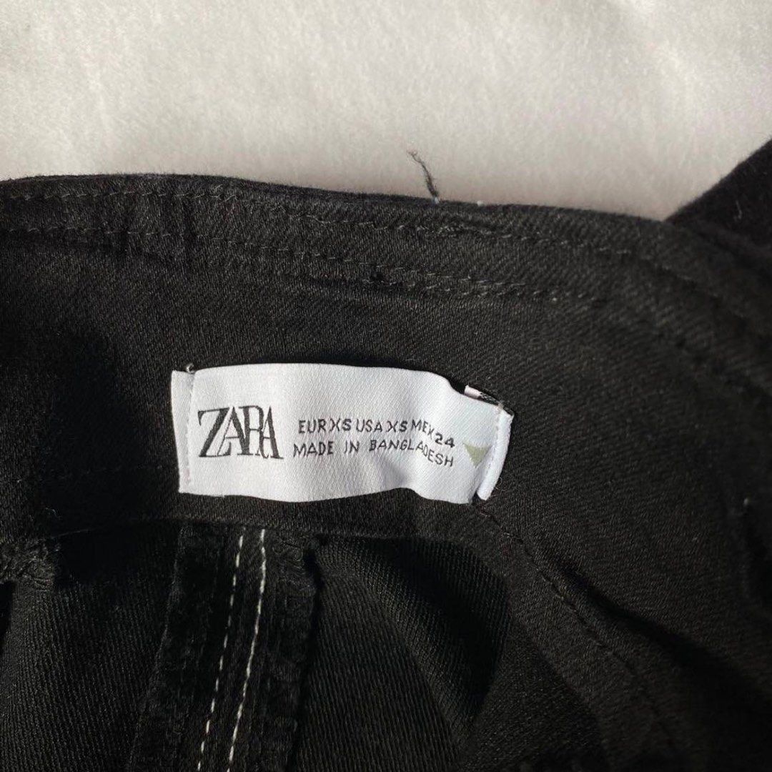 Zara Denim Corset Stitch Top, Women's Fashion, Tops, Sleeveless on