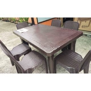 Zooey rattan dining shop set