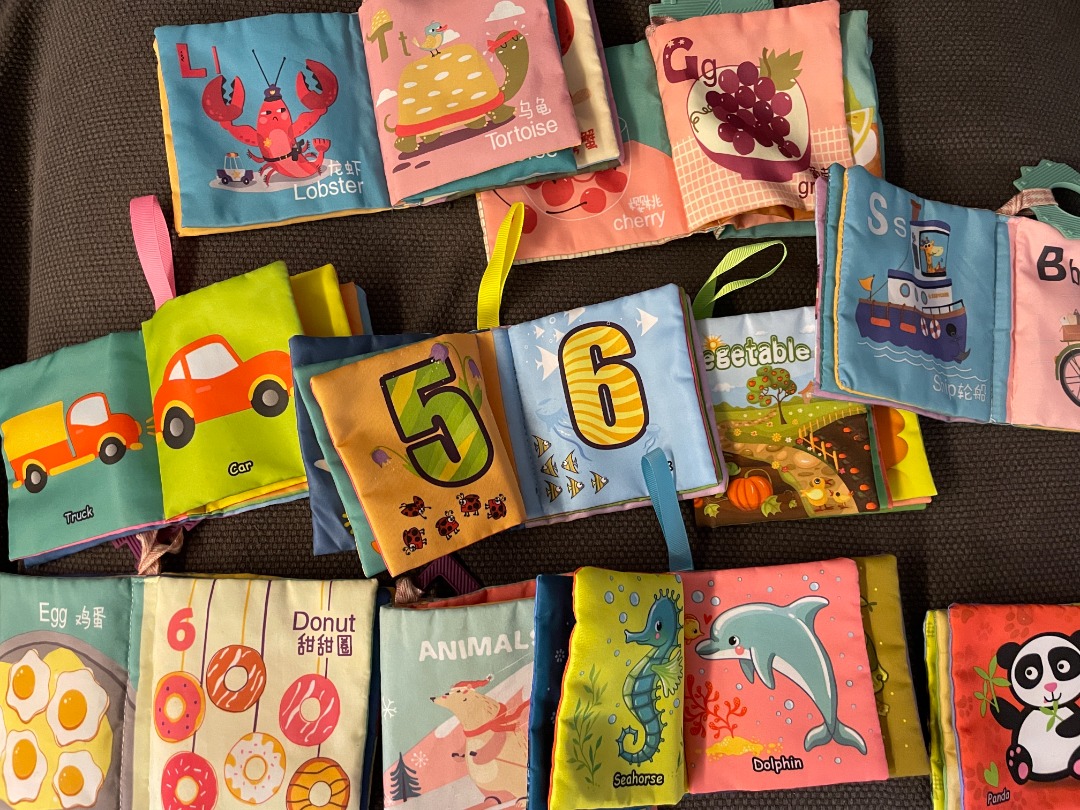 12x unique Soft baby books Teytoy My First Plushy Book Nontoxic