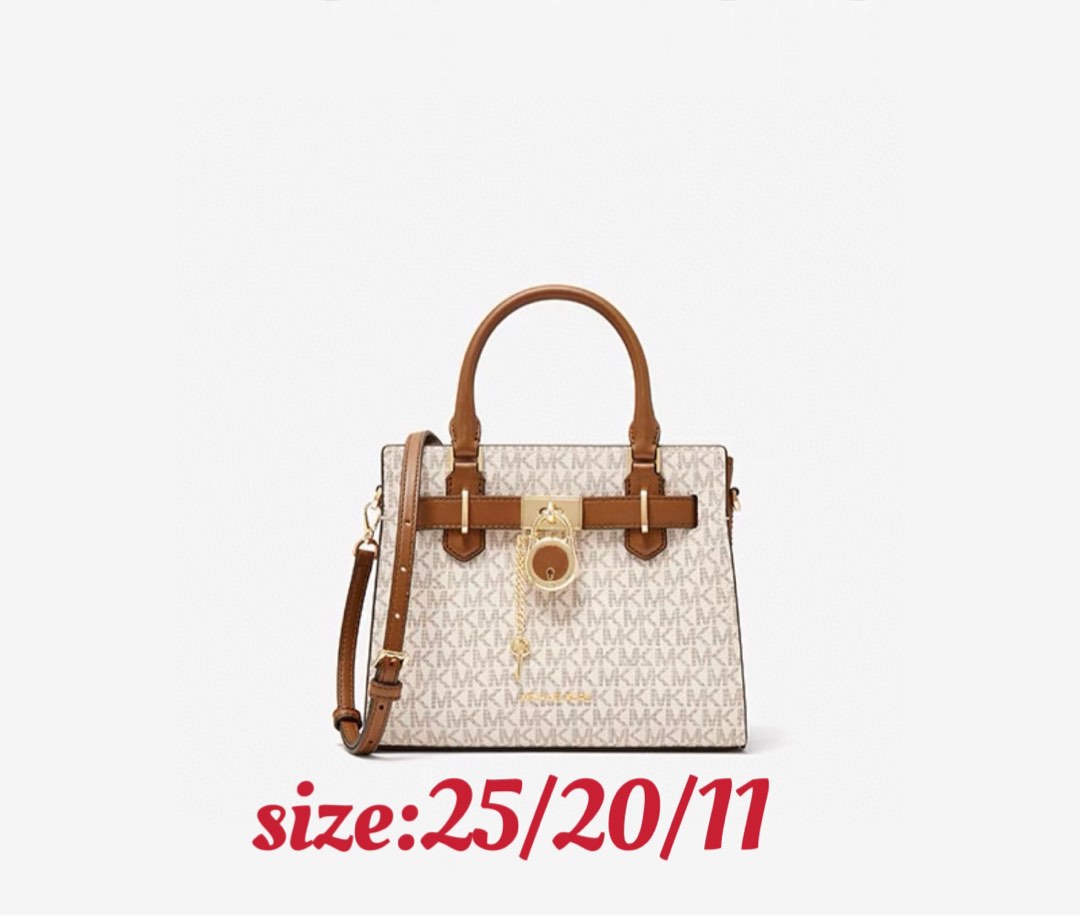 2023 new mk small lock bag, HAMILTON series small lock messenger bag