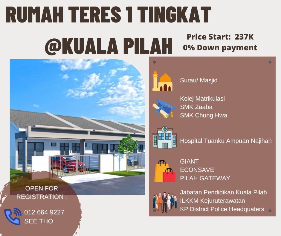 20 x 65 LInk House Kuala Pilah Town, Property, For Sale on Carousell
