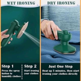 2in1​ Portable Iron For Clothes Handheld Wet&Dry Ironing Heat Press Clothing Iron Machine Mini  Trav