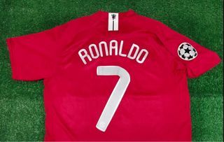 Retro RONALDO #7 2007/08 Manchester United Home Soccer Jersey