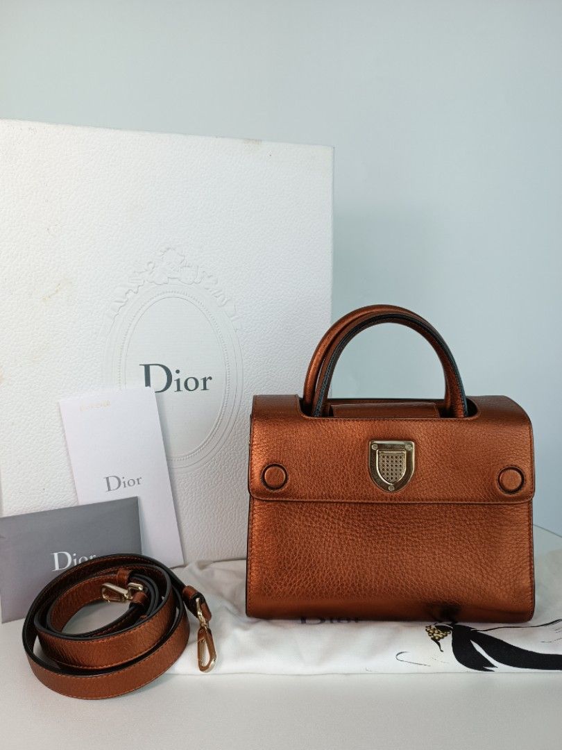 AUTHENTIC CHRISTIAN DIOR DIOREVER MINI IN BRONZE Luxury Bags
