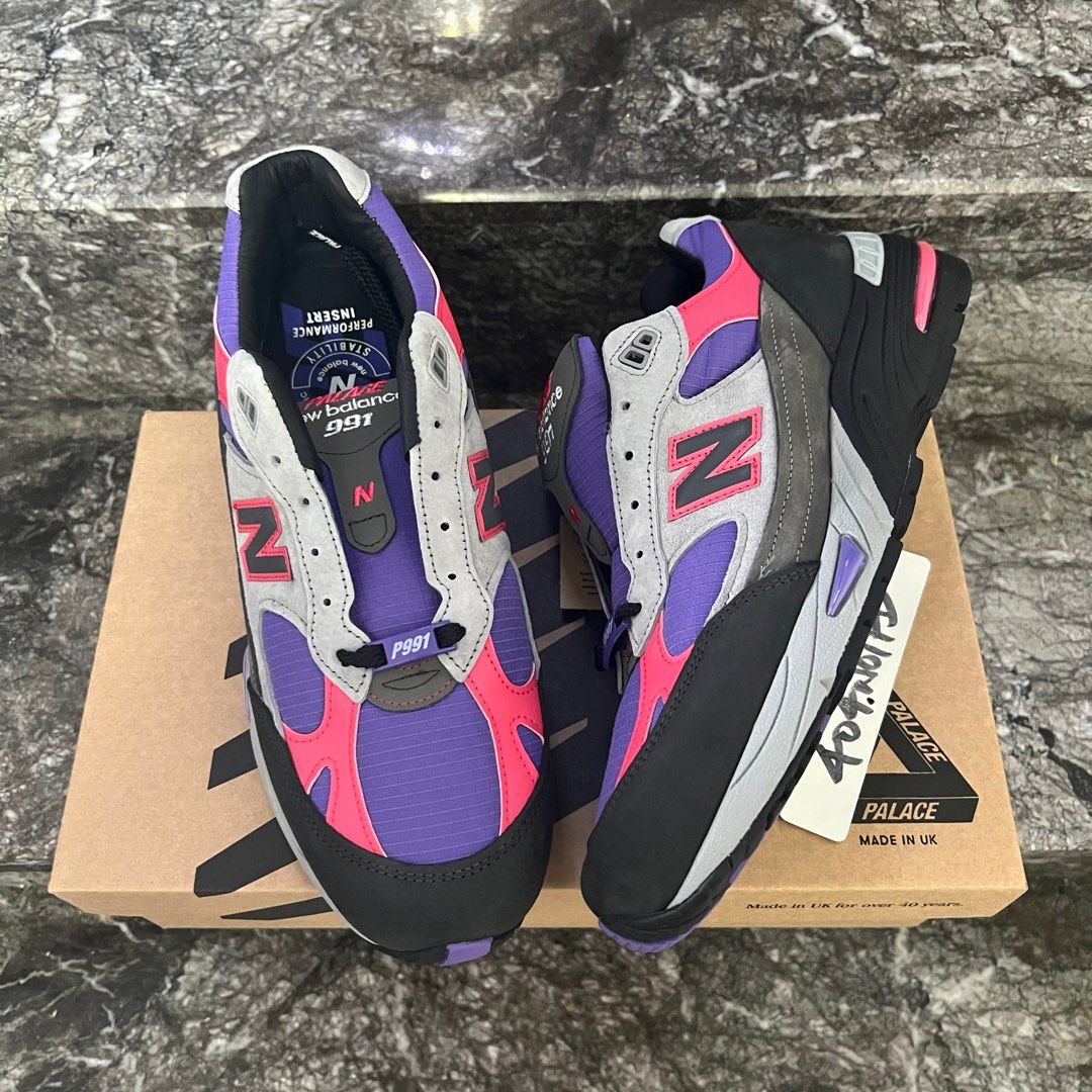 全新極罕不議New Balance 991 MiUK Palace Purple M991PLE US10, 男裝