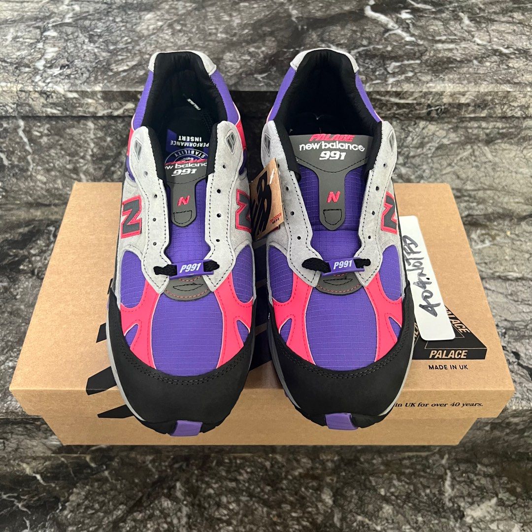 全新極罕不議New Balance 991 MiUK Palace Purple M991PLE US10, 男裝