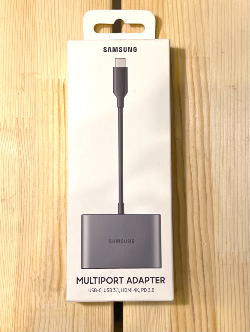 全新 Samsung Multiport Adapter 三星3合1數位轉接頭 (EEP3200), 電腦＆科技, 電腦周邊及配件, 電腦線