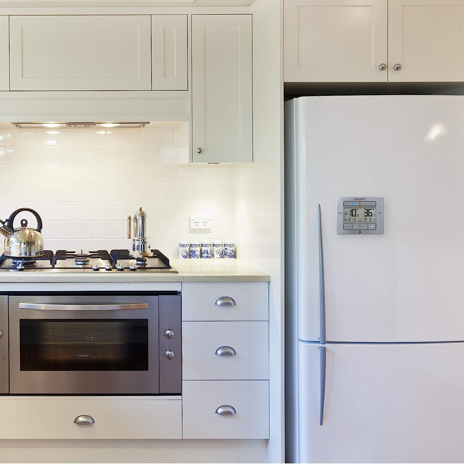 AcuRite Digital Wireless Fridge and Freezer Thermometer with Alarm, Max