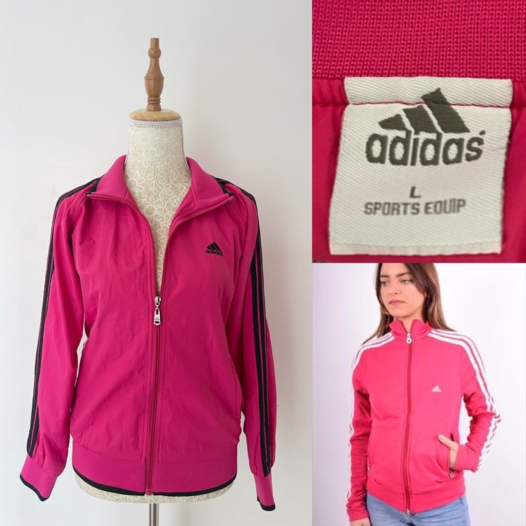 Adidas Hot Pink Jacket Women s Fashion Coats Jackets and