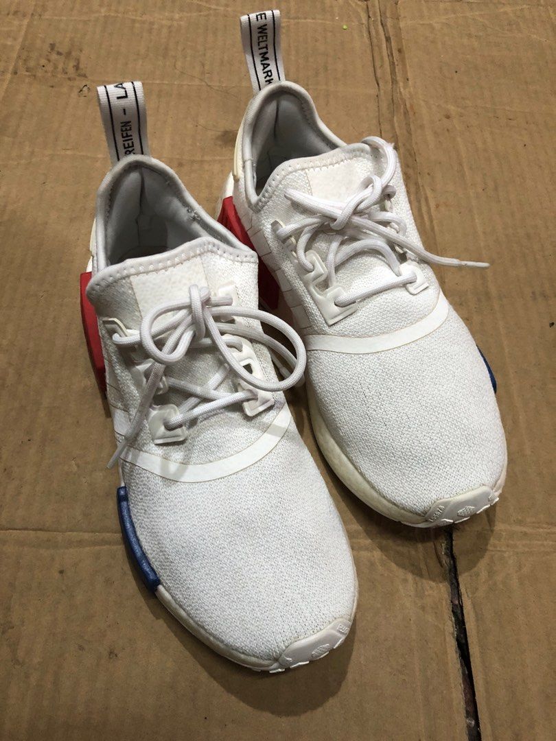 Adidas NMD R1 Unisex Cloud White(25 cm), Men's Fashion, Footwear, Sneakers  on Carousell