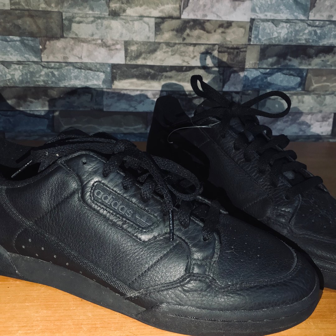 adidas original continental 80 triple black Men s Fashion