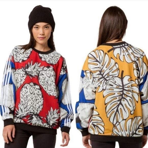 ADIDAS ORIGINALS X FARM RIO Pineapple Pullover with Pockets