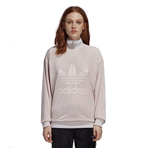 Adidas pink cropped sweater on sale