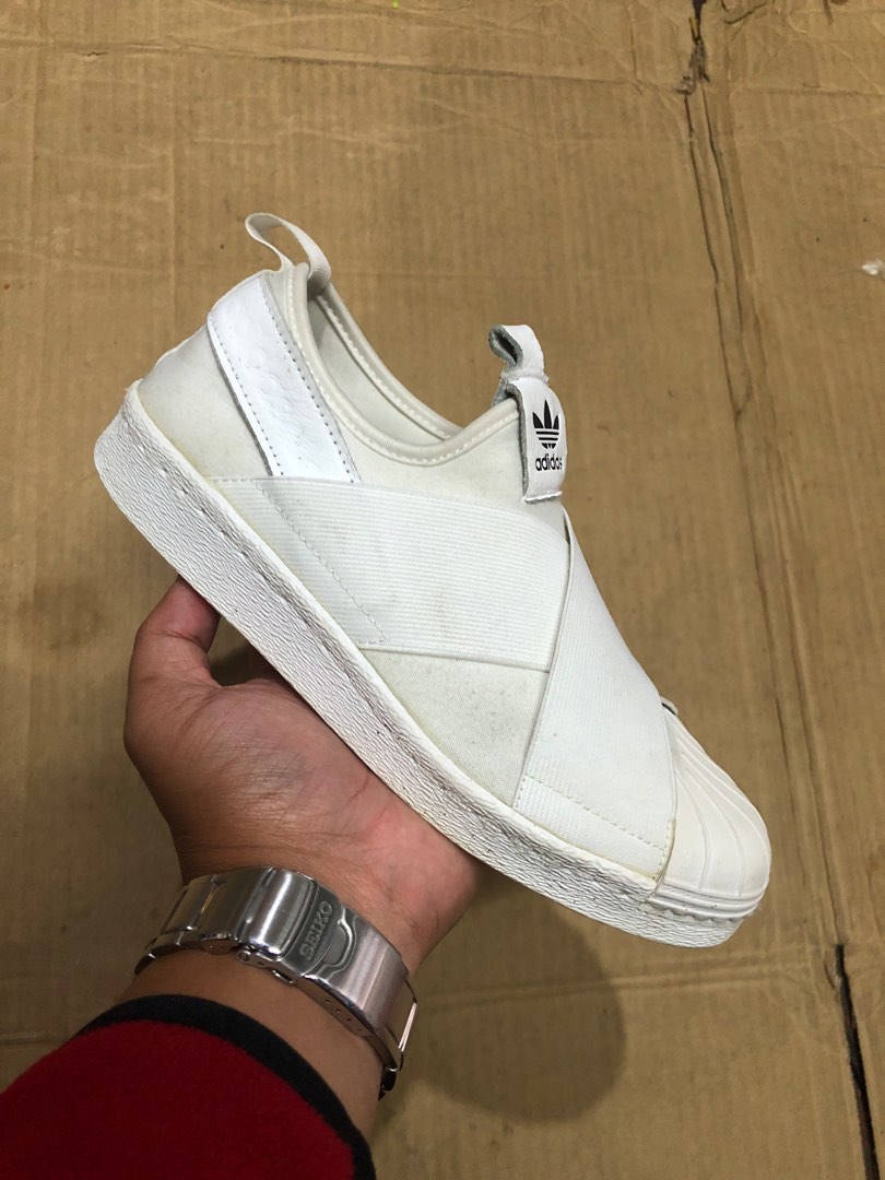 Superstar slip 2024 on women silver