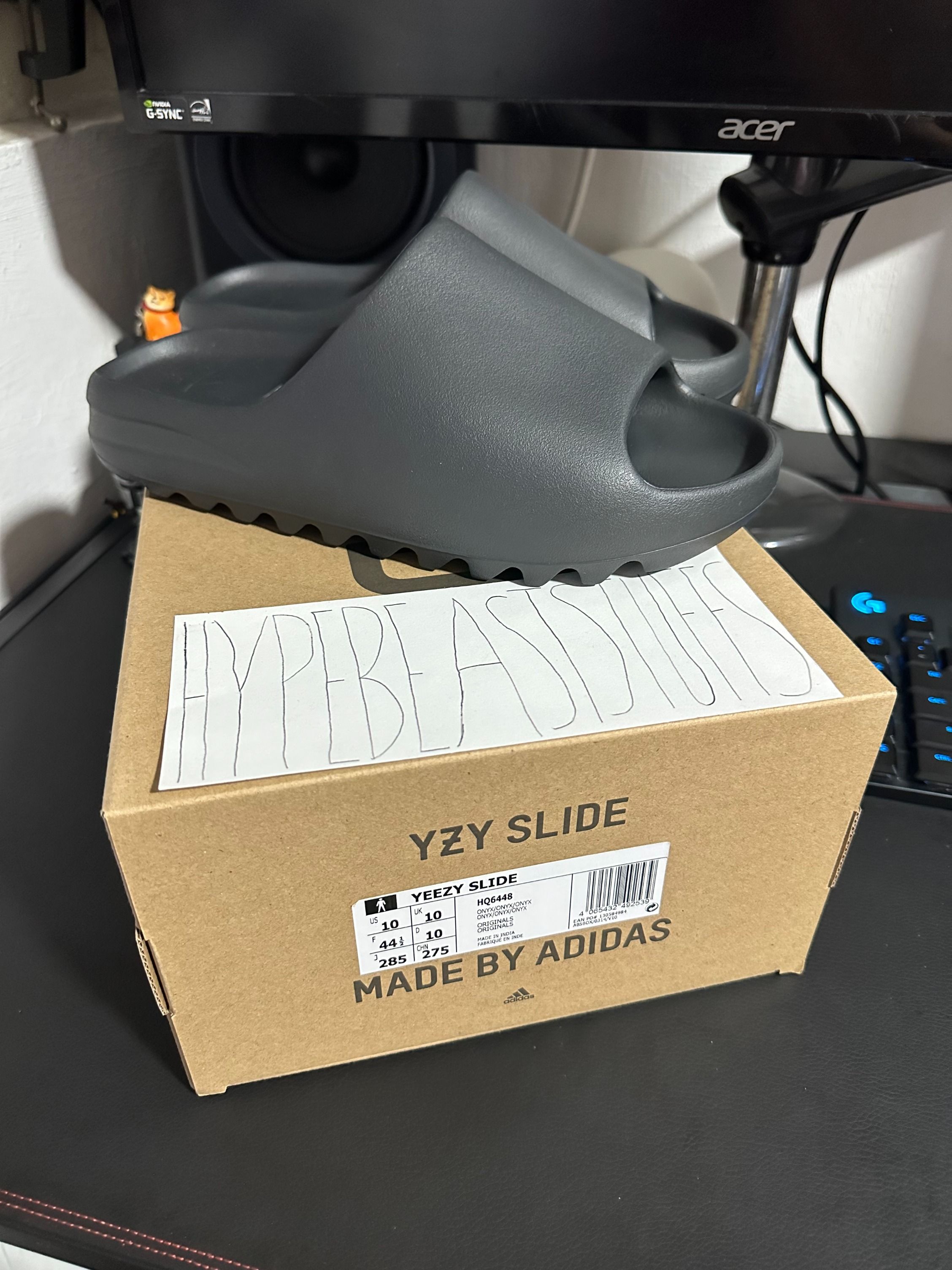 adidas Yeezy Slide Onyx, Luxury, Sneakers u0026 Footwear on Carousell