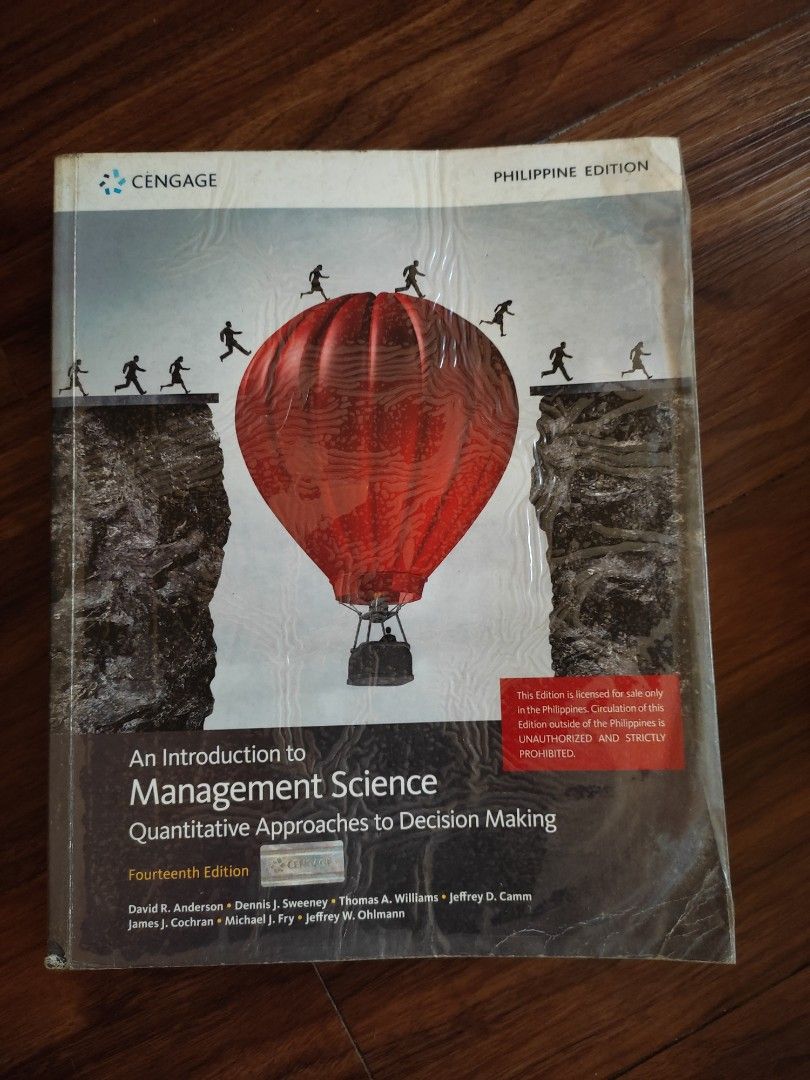 An Introduction To Management Science Quantitative Approaches To