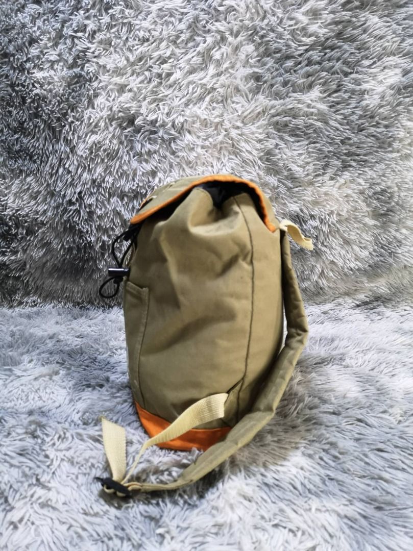 Canvas drawstring backpack top