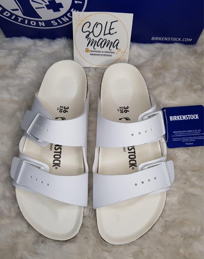 birkenstock arizona graceful white
