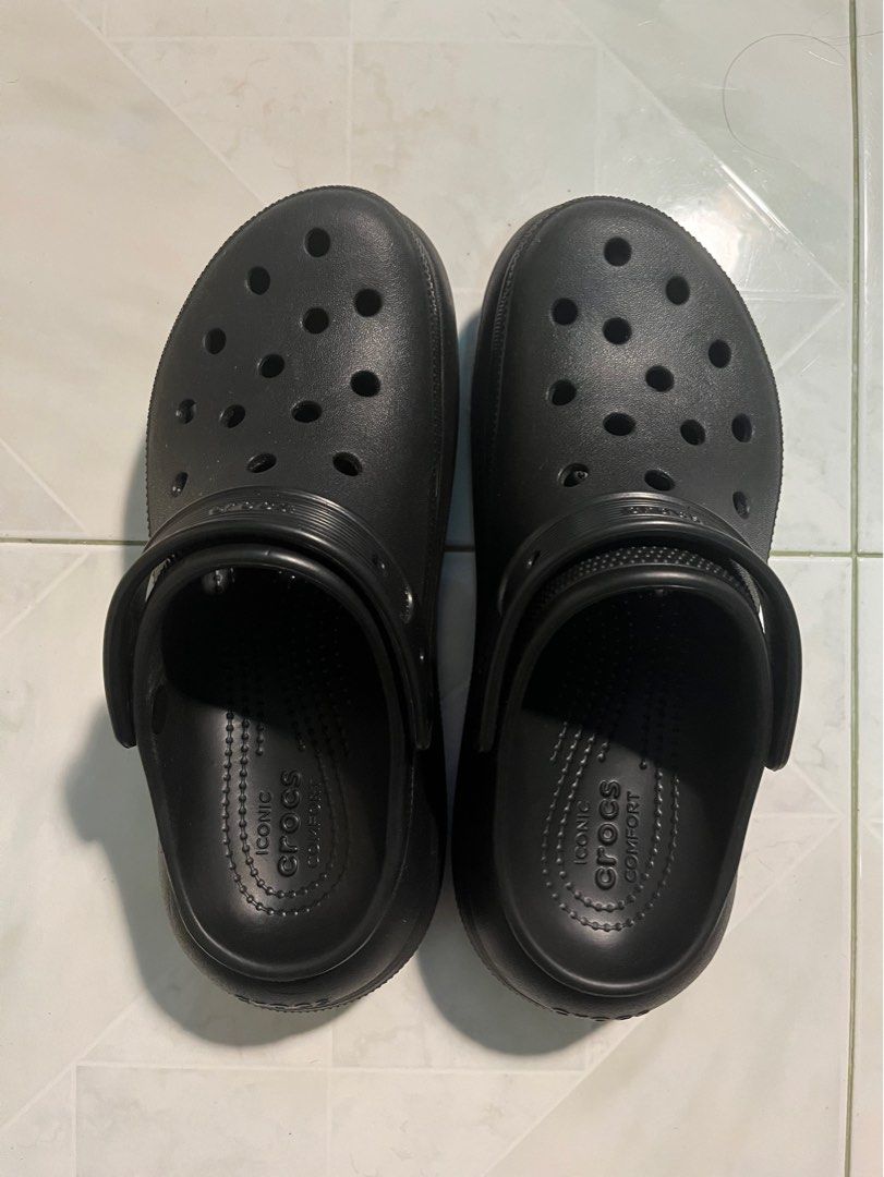 Mens black crocs size 9 best sale