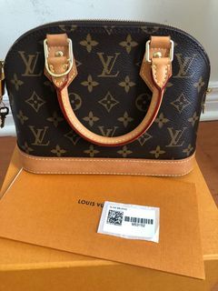 AUTHENTIC Louis Vuitton Alma bb full set