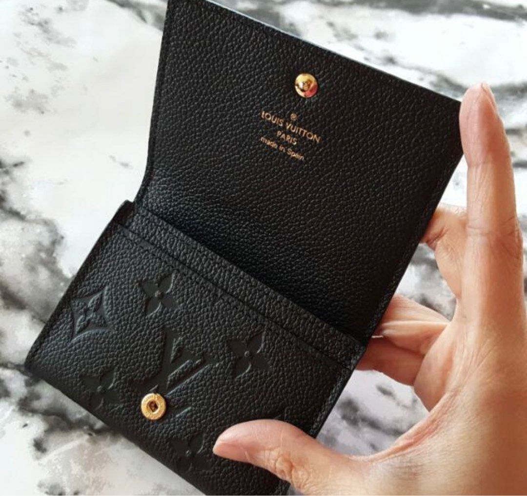 Authentic LV Card Wallet Black Empreinte, Luxury, Bags & Wallets