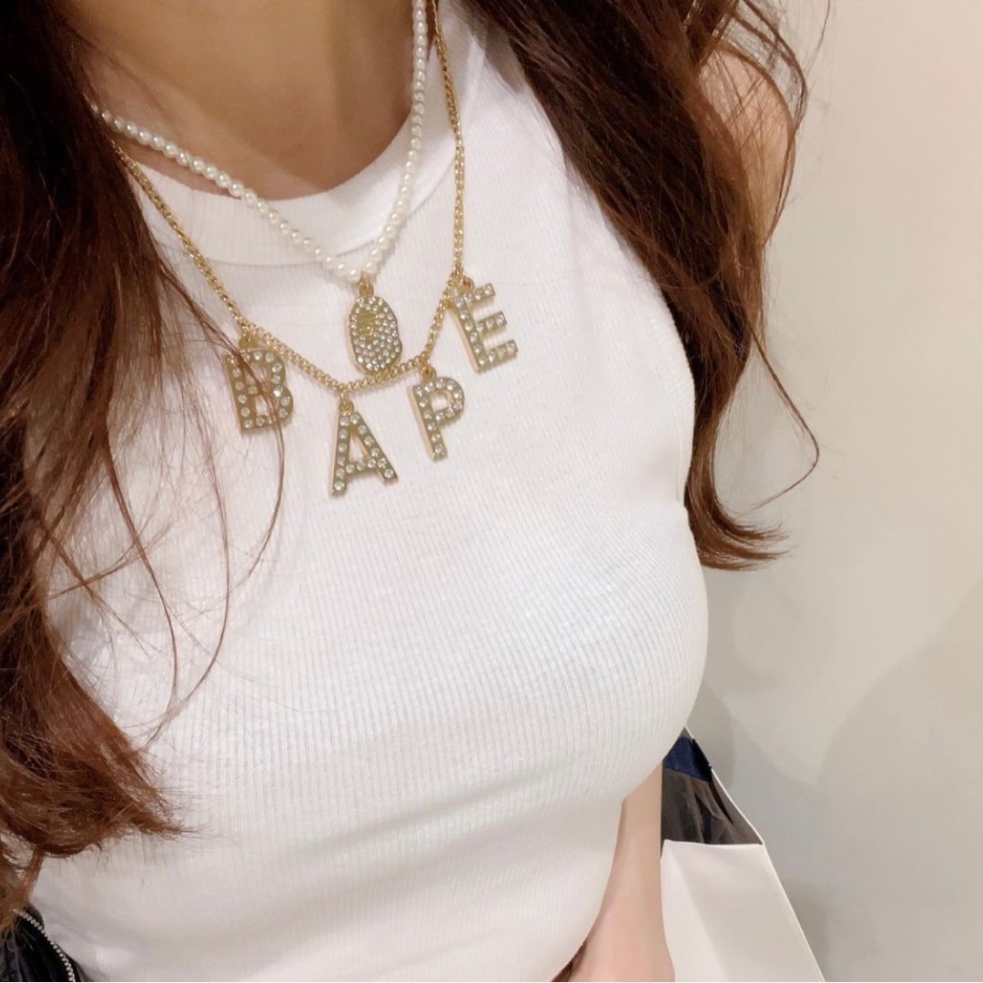 BAPE APE HEAD DOUBLE CHAIN NECKLACE