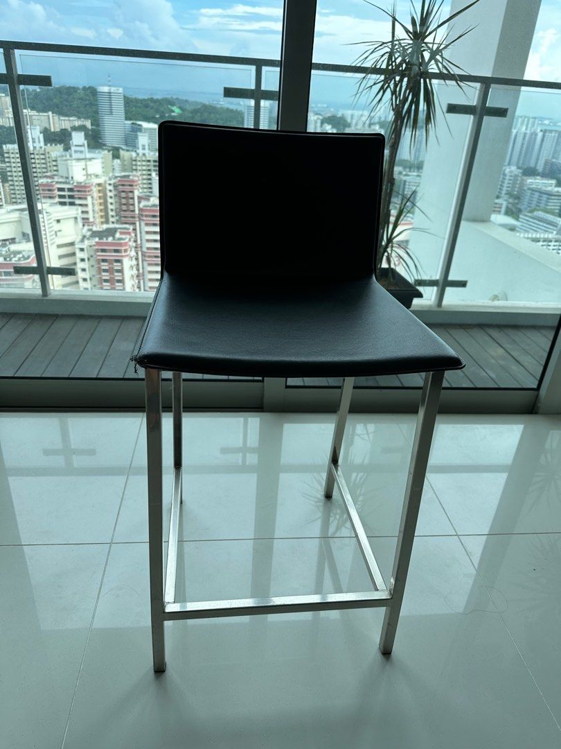 Crate and barrel bar stools leather discount
