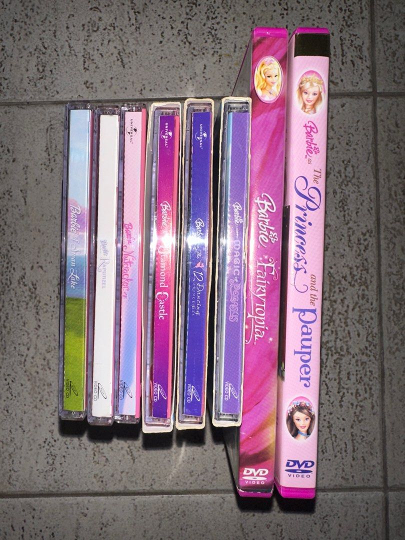 Barbie movies (DVDs), Hobbies & Toys, Music & Media, CDs & DVDs on