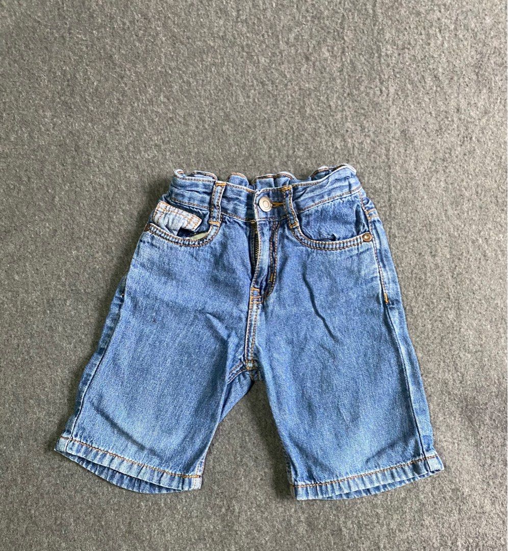 Basic x children kids boy Denim Shorts pants elastic Babies