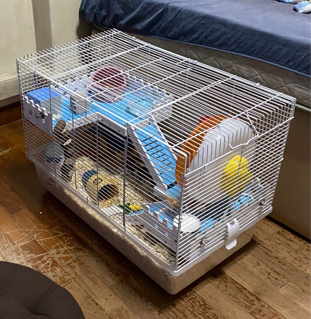 Big hamster cage with 3 levels and full accessories Pet Supplies